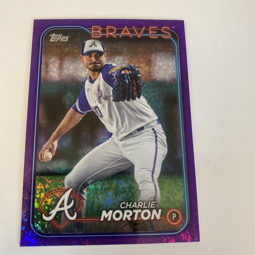 2024 Topps Series 1 Purple Parallel #221 Charlie Morton Limited to 799