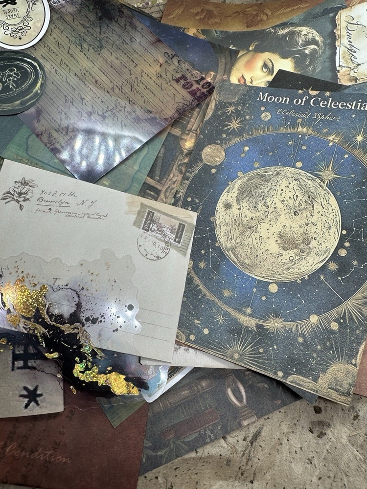 100+ Pieces| Junk Journal Ephemera | Witchy | Cottagecore | Goth