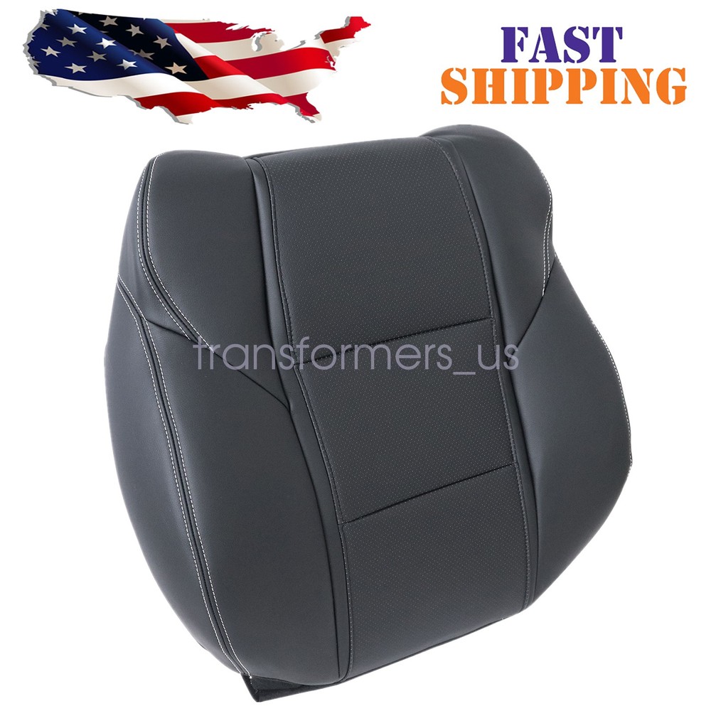 2009 to 2014 Fits Acura TL Front Driver Back Perforated Leather Seat Cover Black