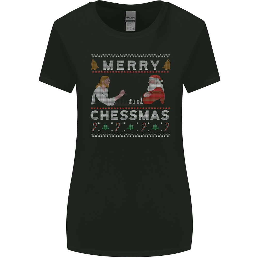 Funny Chess Player Women's Merry Chessmass Wide Fit T-Shirt