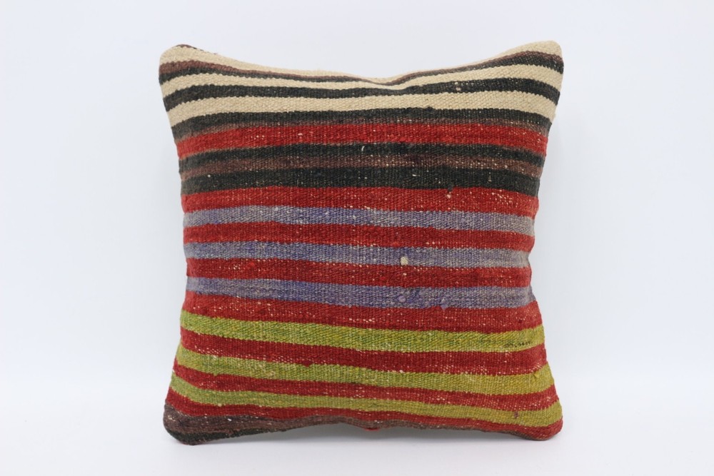 Gift Pillow, Vintage Kilim Throw Pillow, 14