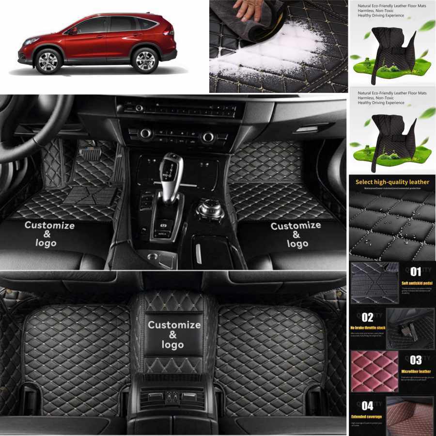 For Honda CR-V Car Floor Mats Custom Luxury Waterproof Auto Interior Accessories