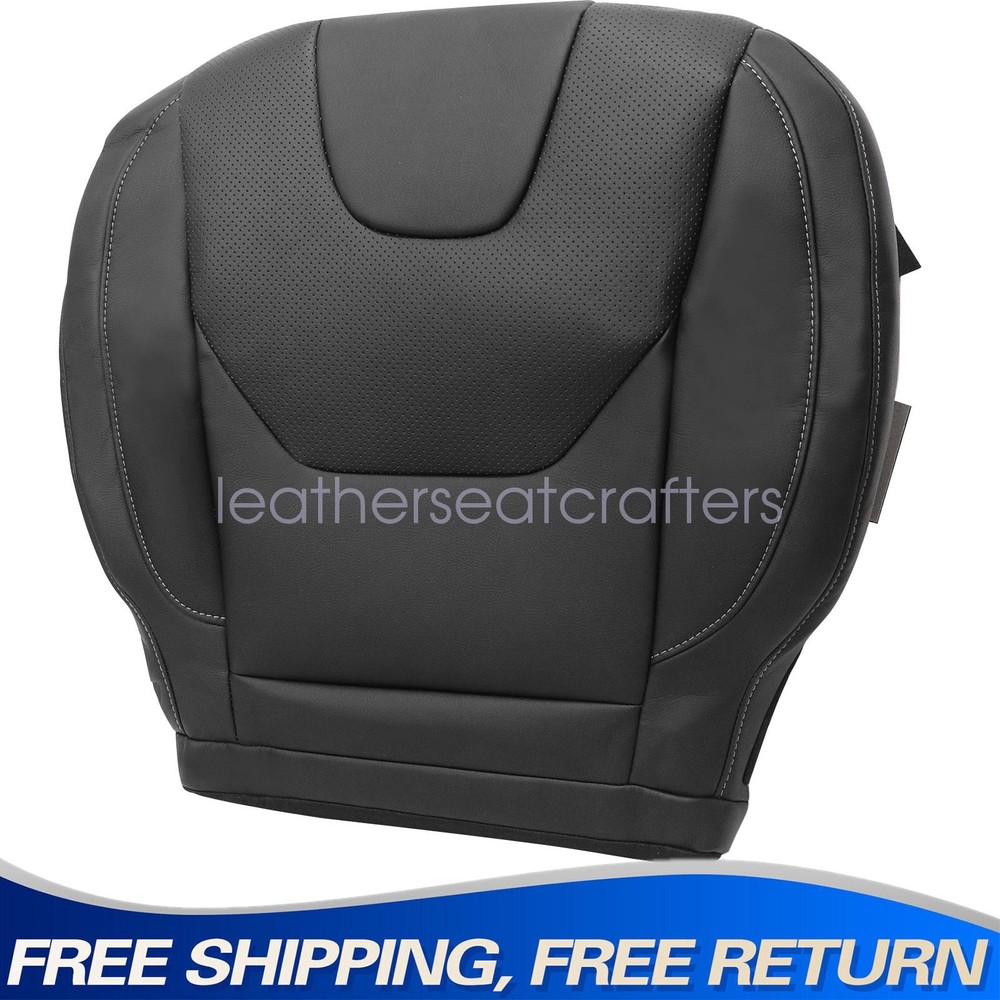 Driver Bottom Leather Seat Cover Blk 2013-2017 Fit For Ford Edge Fusion Titanium
