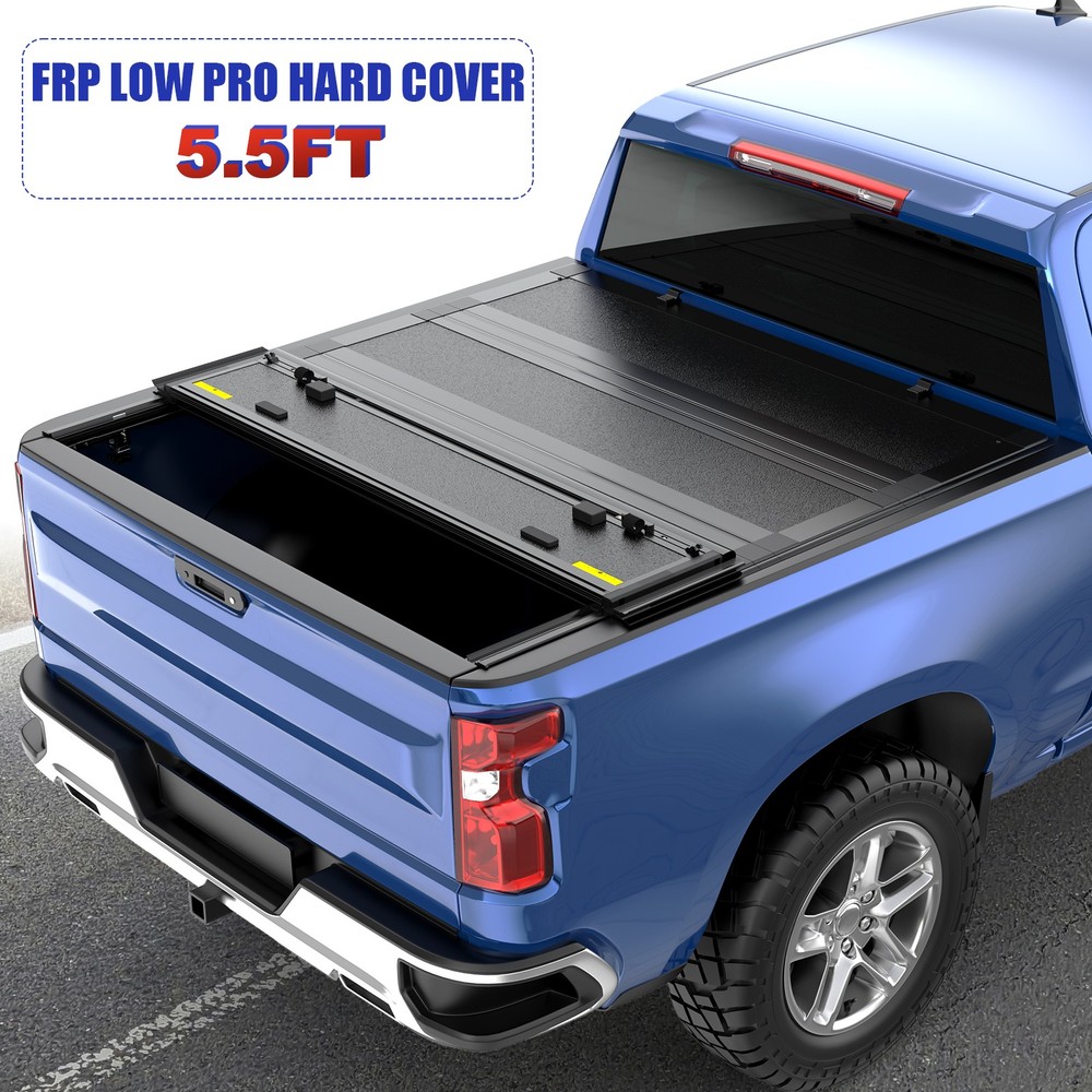 For 2022-2024 Toyota Tundra 5.5FT Low Pro Hard Tonneau Cover Truck Bed Flip Up