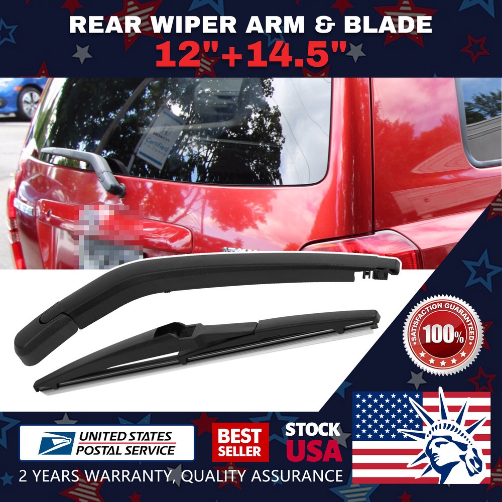 One Set 12''+14.5'' Premium Soft rubber Windshield Rear Wiper Blade All Season
