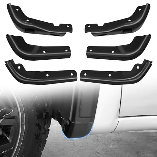 2 Pack Truck Mud Flaps Compatible with GMC Sierra 1500 2019–25 Front & Rear Mud