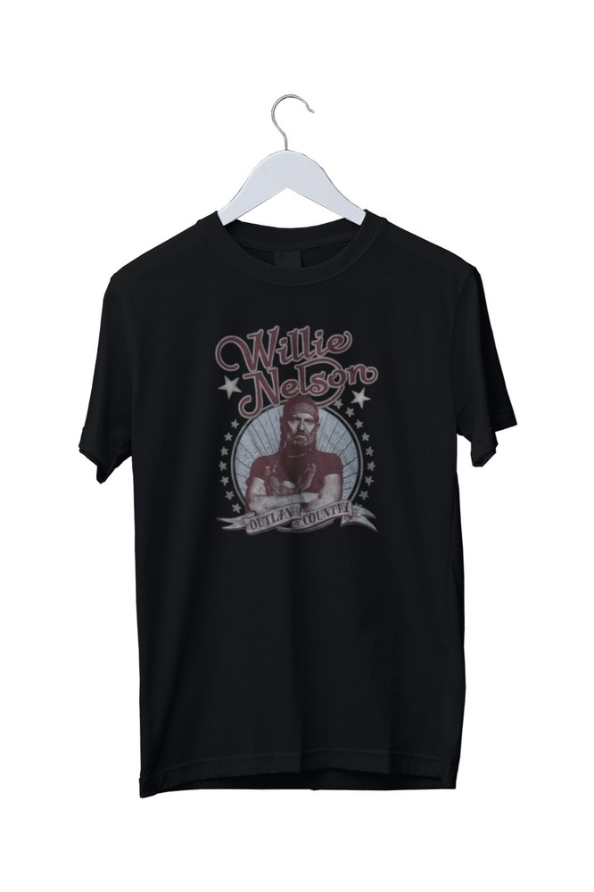 Willie Nelson Outlaw Country Smoke Music Unisex T-Shirt Mens S M L XL 2 3 4 XL