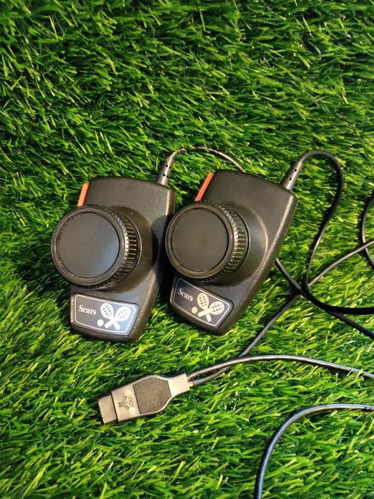 Atari 2600 Sears Brand Pair Of Original  Paddles  Tested Works