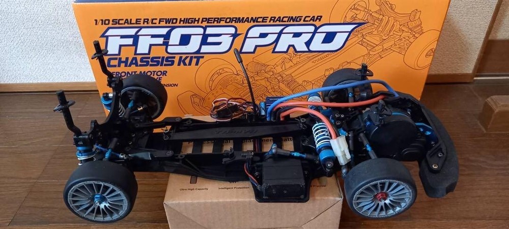 Tamiya FF03PRO RC Chassis with Servo Amplifier and Motor