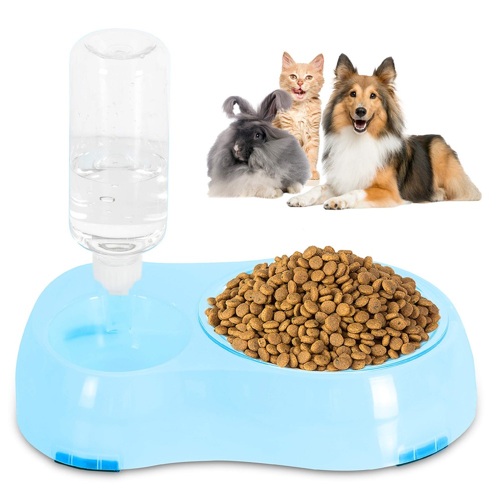Slow Feeder Bowl, Elevated, Double Transparent for Cats, Small Dogs, Pet Auto...