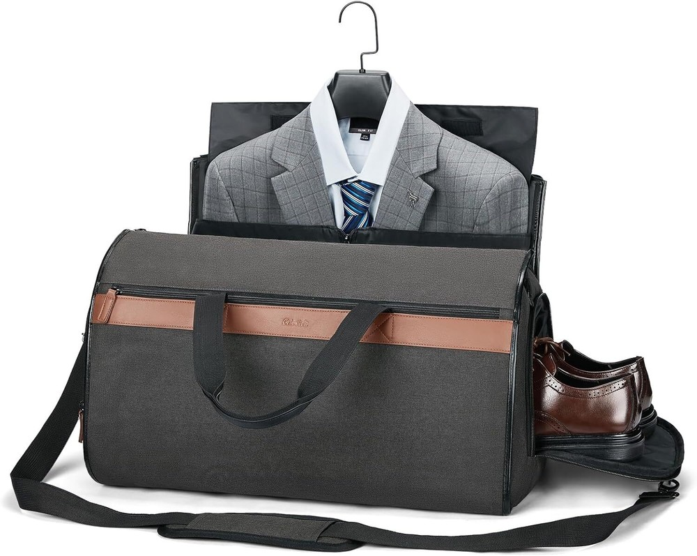 Garment Bags for Travel - 2 in 1 Suit Bag for Men Women 45L Garment Duffle Bag