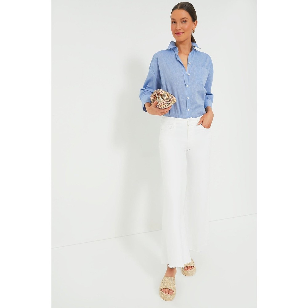 POMANDER PLACE Chambray Adair Boyfriend Shirt Size XXL NWT Retail $98 Tuckernuck