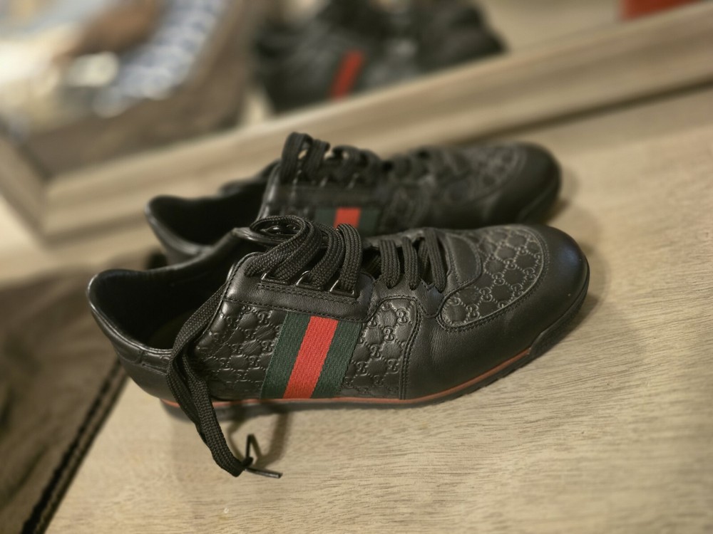 Gucci GG Supreme Sneakers for Men Size 8.5 in White