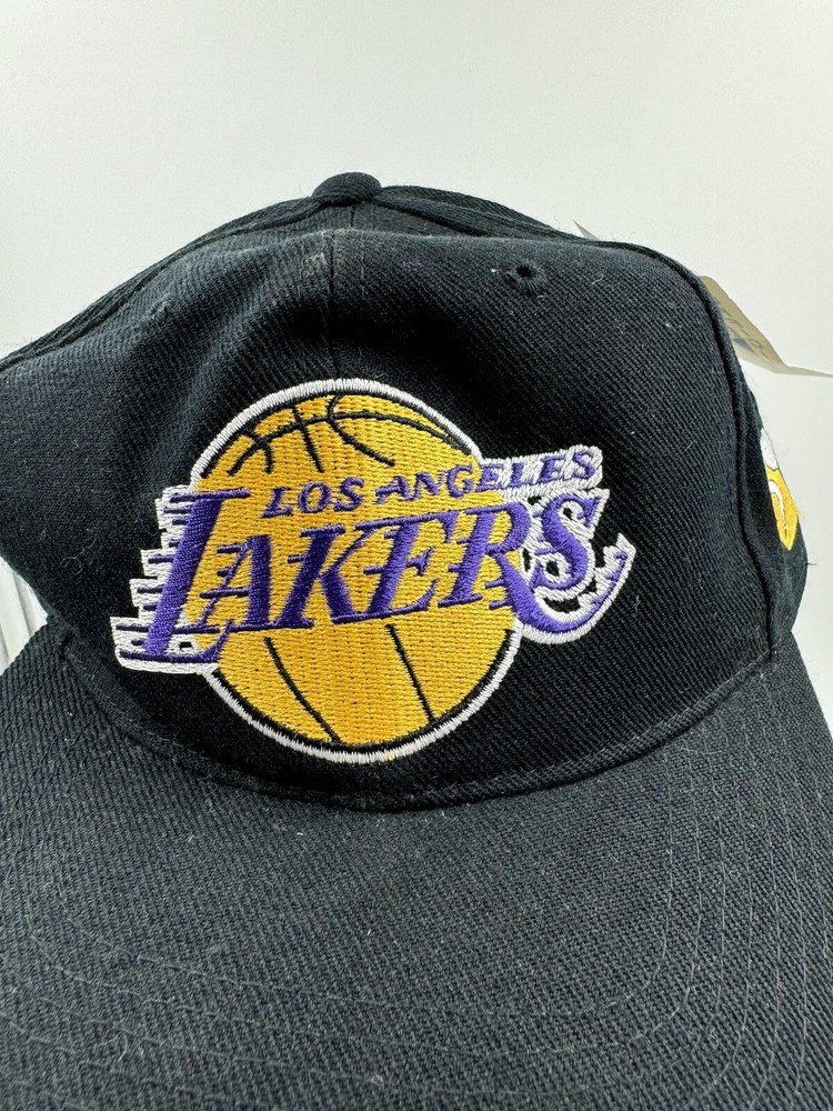 Vintage Sports Specialties NBA Los Angeles Lakers Plain Logo Snapback Hat Black