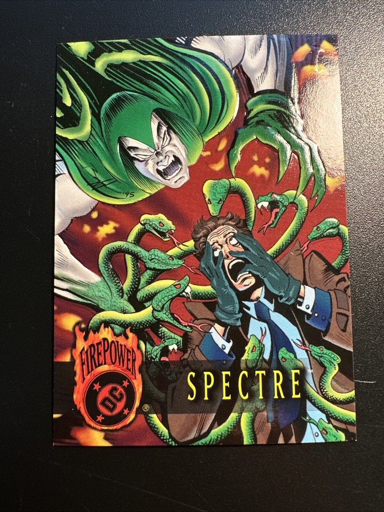 1996 DC Comics Spectre #09 Outburst Firepower Embossed Card