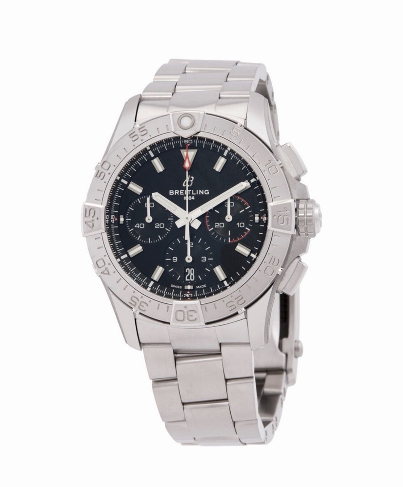 Breitling Avenger B01 Automatic Chronograph Black Dial Men's 42mm Watch AB0146