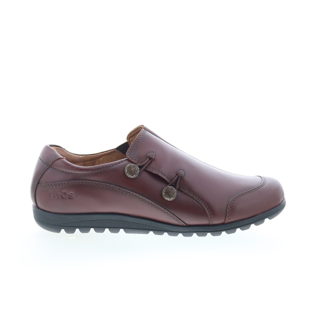 Taos Blend BLE-14156 Womens Brown Leather Loafer Flats Shoes