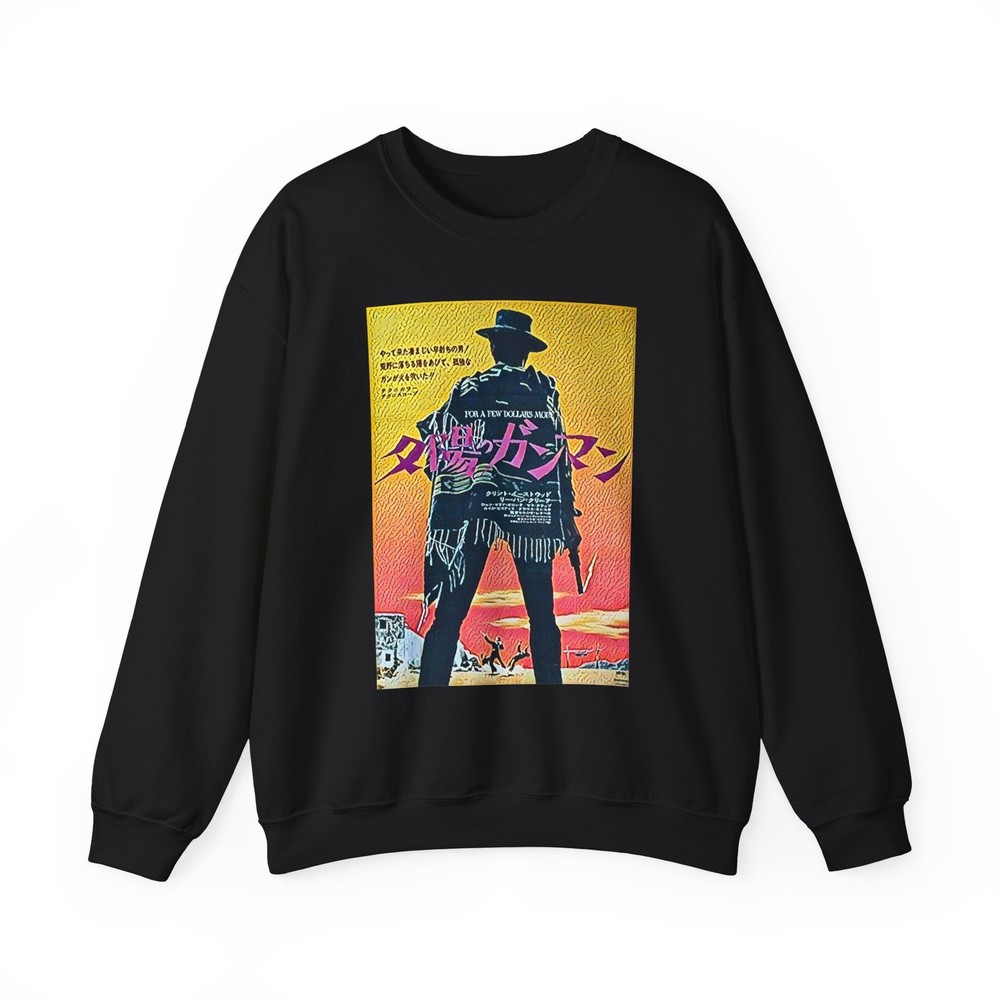 For A Few Dollars More Graphic Print LS Unisex Heavy Blend™ Crewneck Sweatshirt