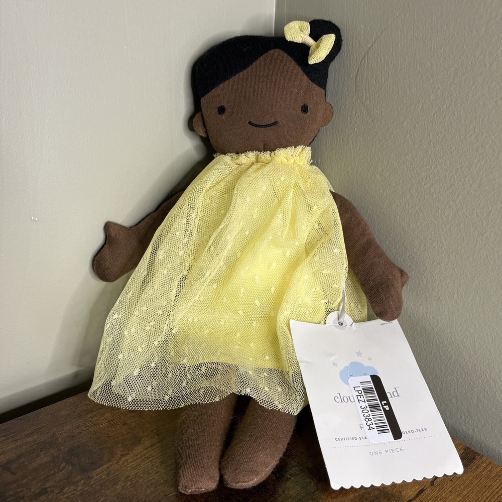 Cloud Island Plush 13” Doll  Girl Yellow Shirt NWT