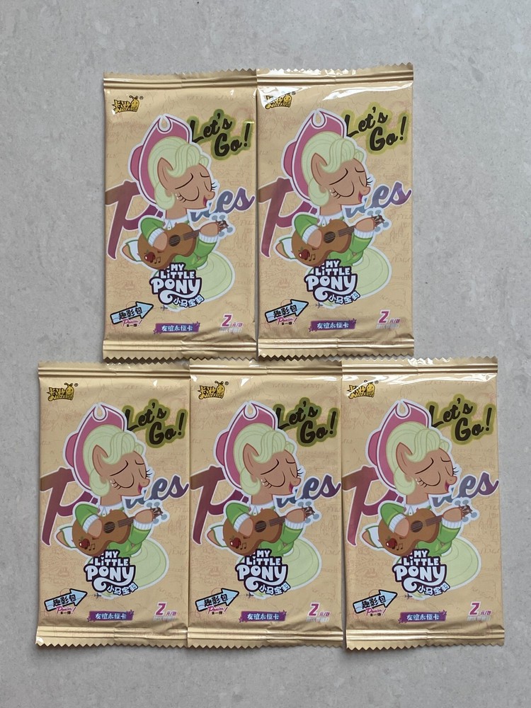 Kayou My Little Pony Anime ACG Collection Trading Cards Sealed 5 Packs=25 Cards