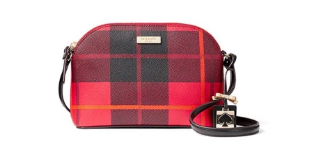 Kate Spade New York  BRIGHTWATER DRIVE HANNA CROSSBODY RED BLACK PLAID