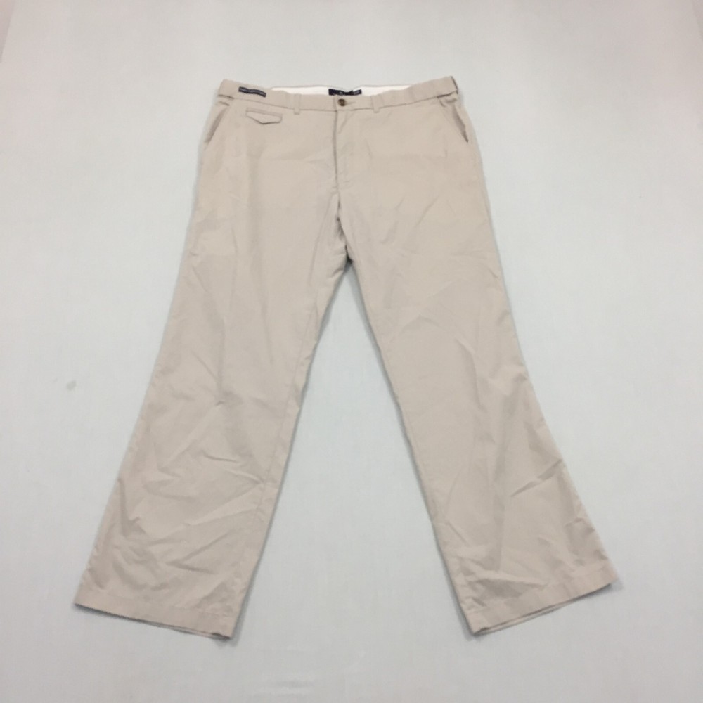 Pantalón chino M&S Blue Harbour para hombre W38 L31 calce recto beige