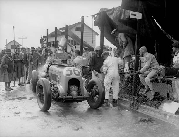 1930 Winner Of The 500 Mile Race At Brooklands Earl Marsh Old Photo