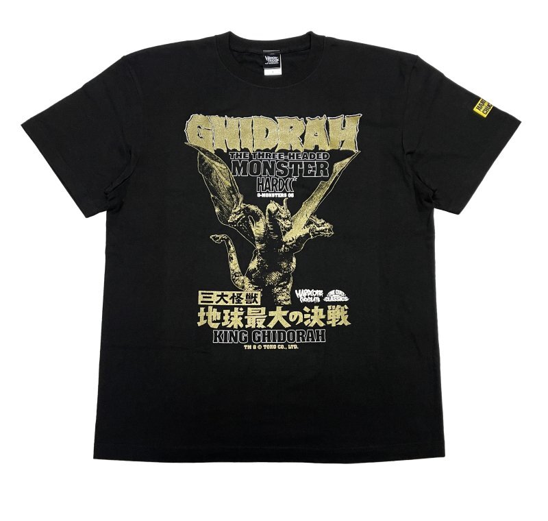 Presale Godzilla Kaiju KING GHIDORAH T-shirt Black Japan Limited Cosplay-image