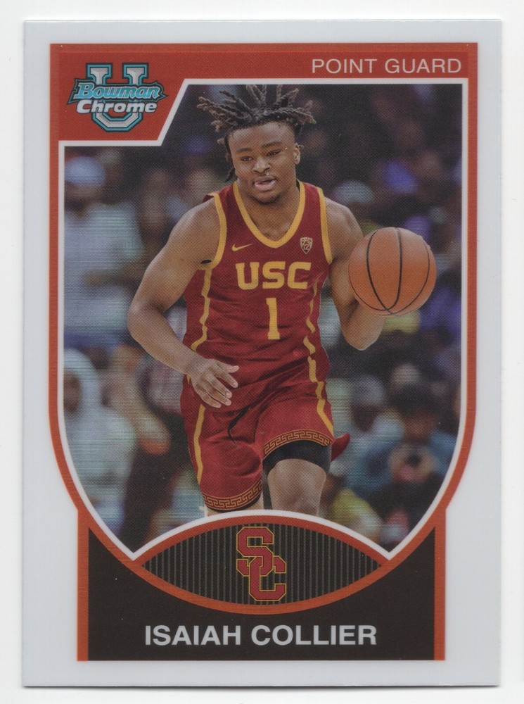 2023-24 Topps Bowman U Chrome ISAIAH COLLIER 2007 Throwback Refractor-USC
