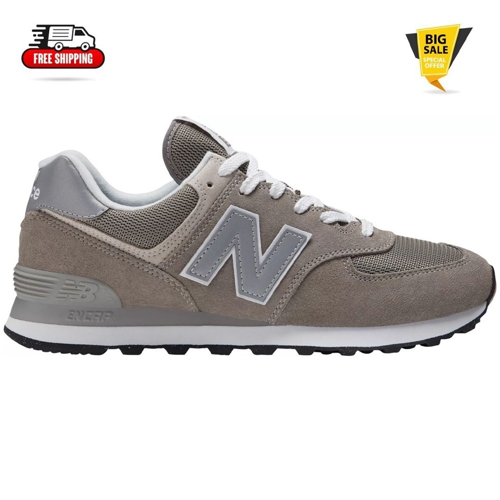 [FASH SALE] New Balance Men's 574 Core Shoes(Width D)-Grey-image