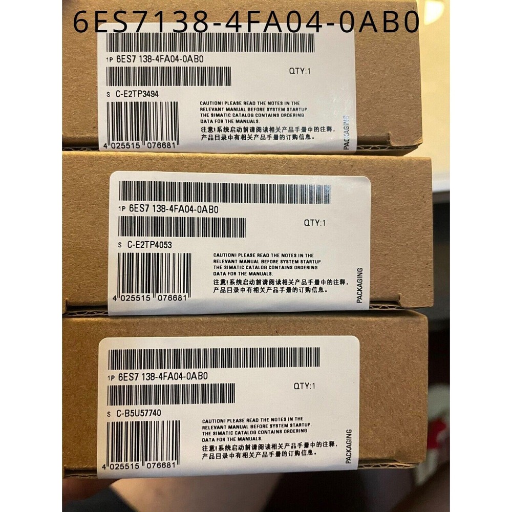 1pc Siemens 6ES7 138-4FA04-0AB0 6ES7138-4FA04-0AB0 Electronics module f ET200S