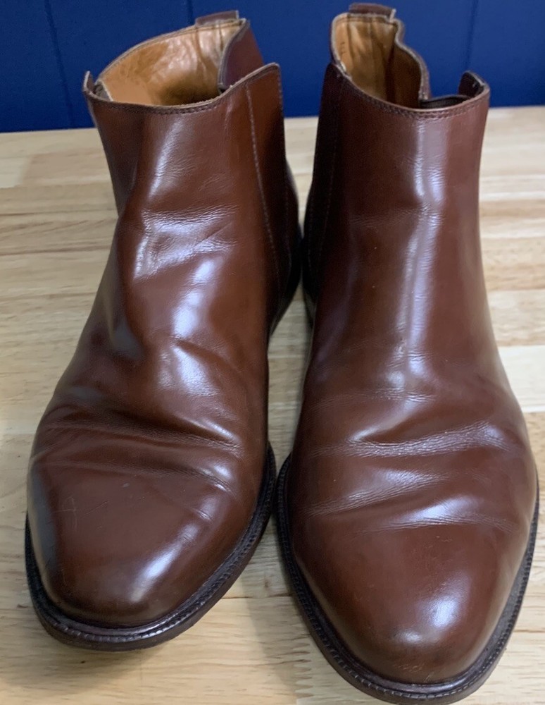 Salvatore Ferragamo Brown Ankle Boots Mens Size 8.5EE 2160 321