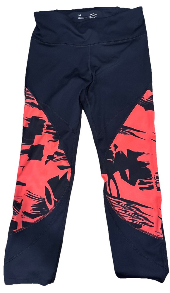 Under Armour Womens HeatGear Compression Running Leggings Black MD