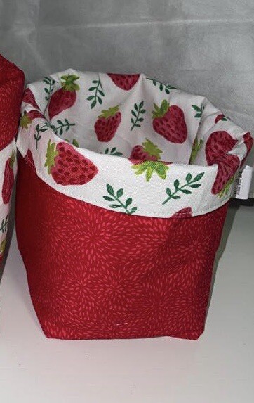 Valentine's Day Small Foldable Fabric Storage Box Double-Sided Design-image
