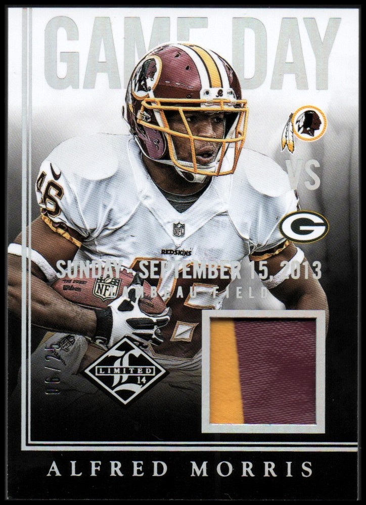 2014 Limited Game Day Materials Prime #3 Alfred Morris /25 - NM-MT-image