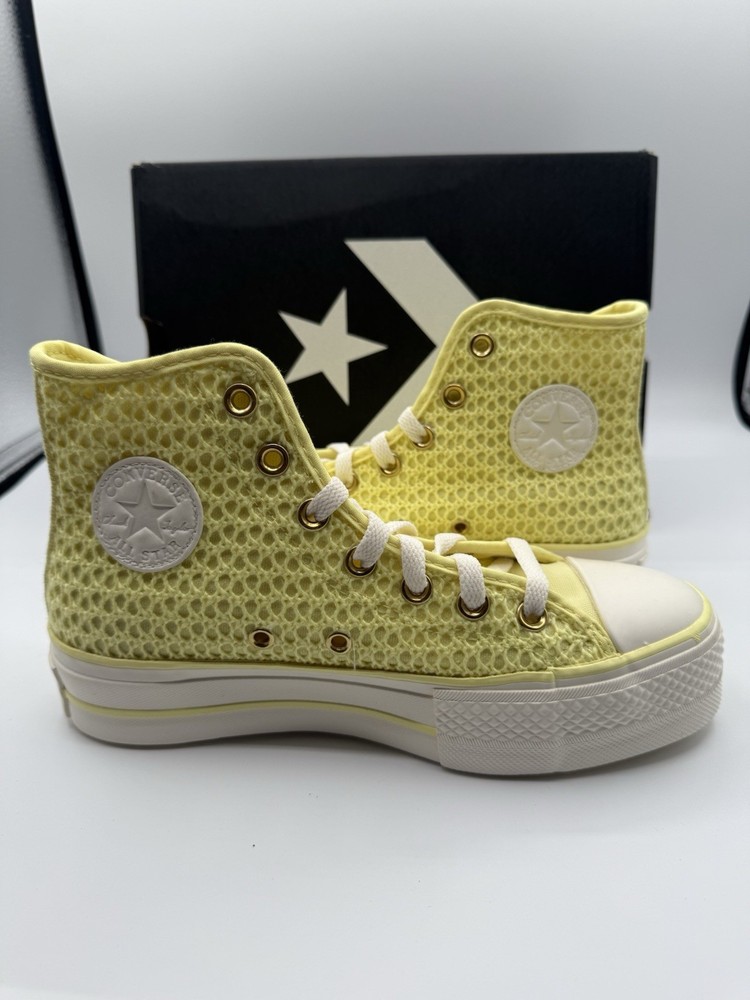Converse Chuck Taylor CTAS Lift High Top RARE Lemon Slushy Women's 9 {A14967C}
