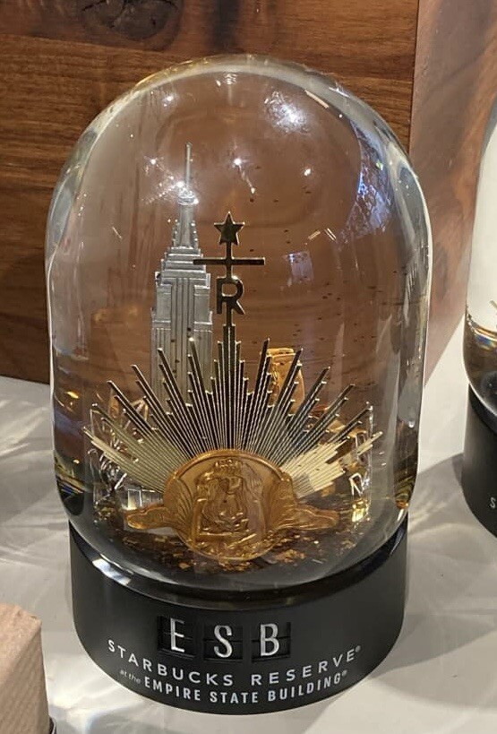 Starbucks Reserve NYC Empire State Building Snow Globe New In Box
