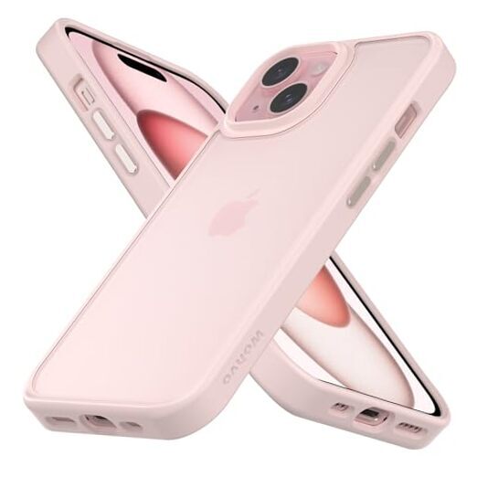 Designed for iPhone 15 Case, 4FT Military Grade Drop Light pink