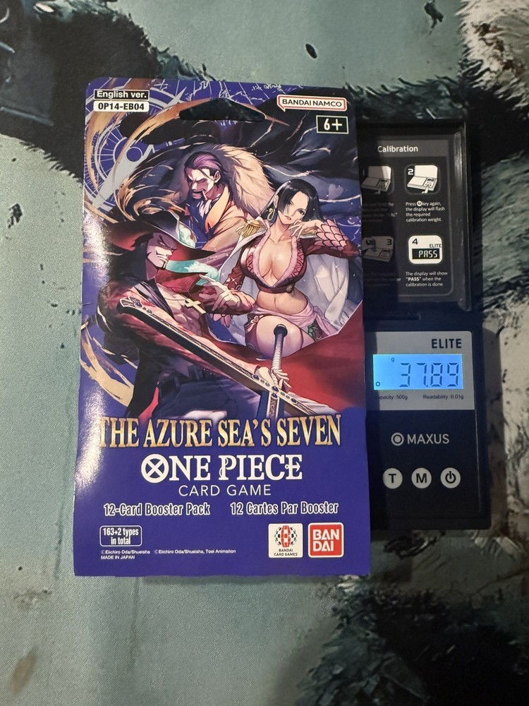 One Piece OP-14 The Azure Sea’s Seven Sleeved Booster Pack - Heavy - 37.88g 🔥🔥