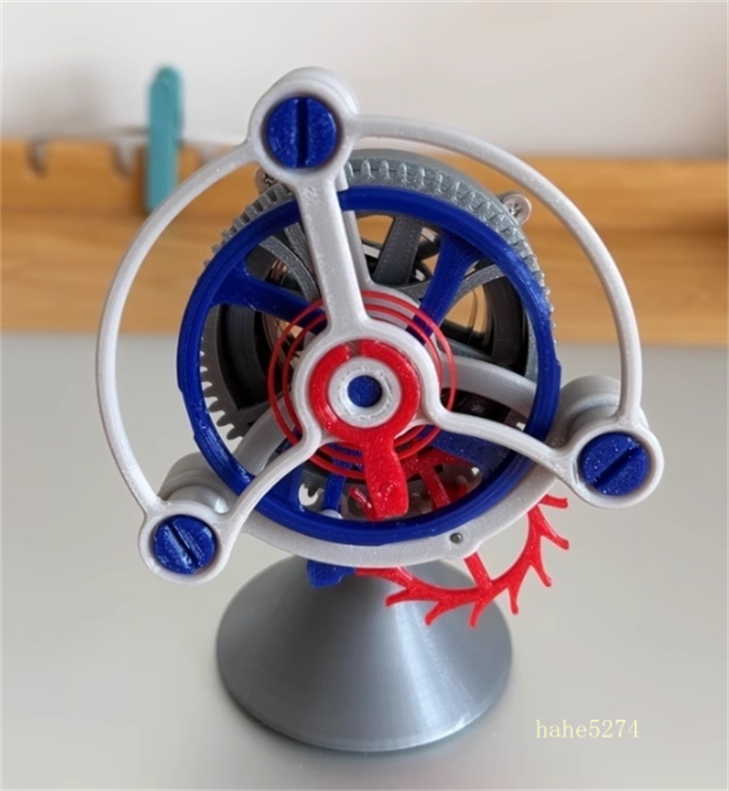 Handmade Tourbillon Model DIY Clocks Imitation Crafts Mechanical Toys 3D Printed
