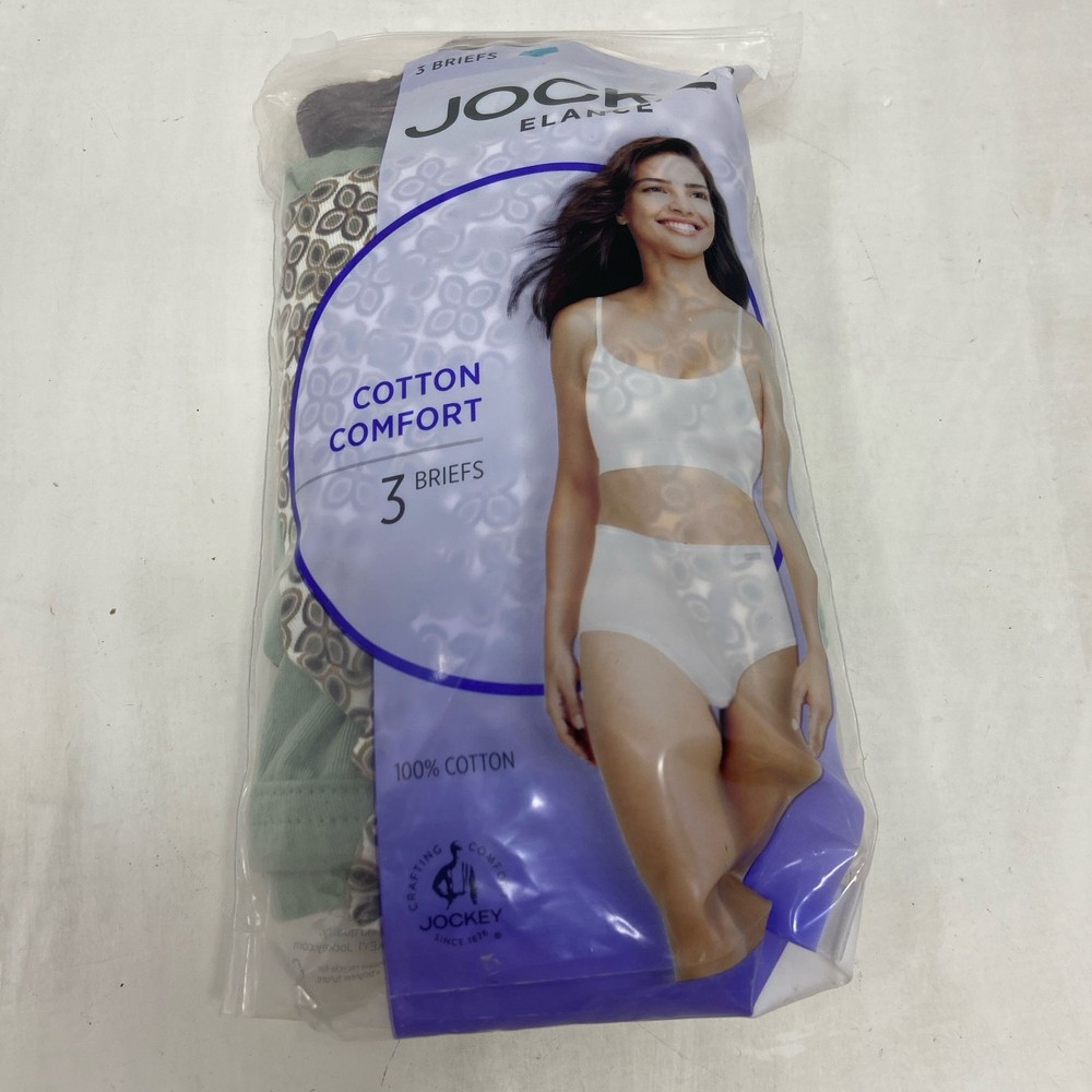 Jockey Elance Cotton Comfort Briefs 3-Pack Multicolor