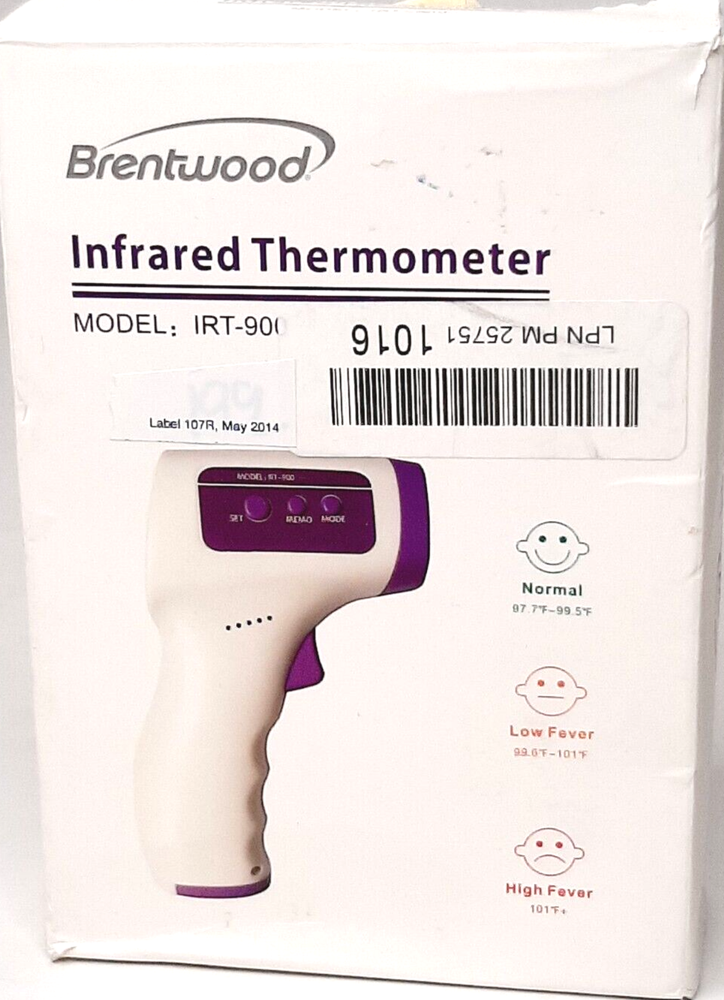 Brentwood Infrared Thermometer No-Touch Temporal/Forehead Model IRT-900
