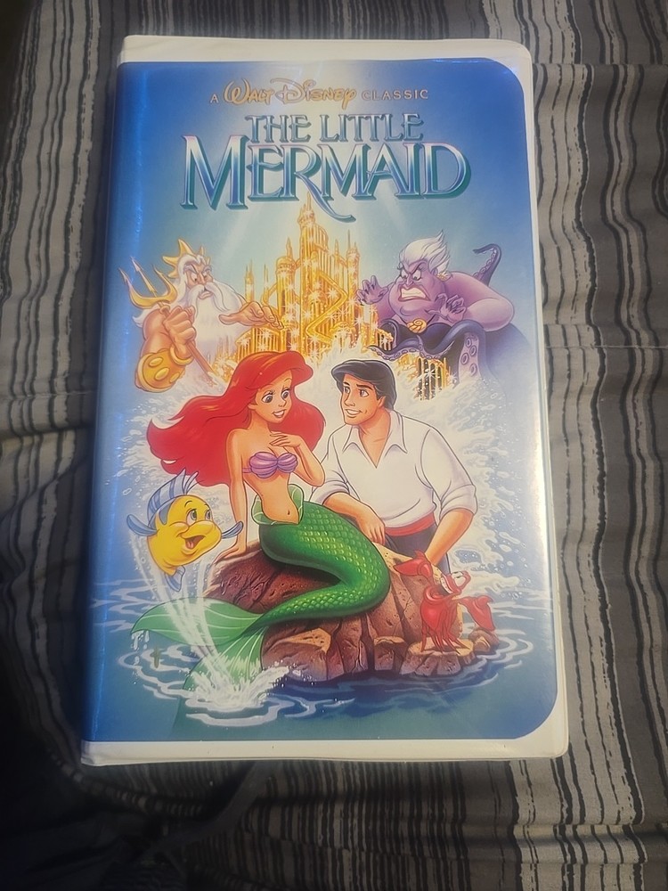 Disney Little Mermaid 1989 VHS Black Diamond Rare Banned Cover