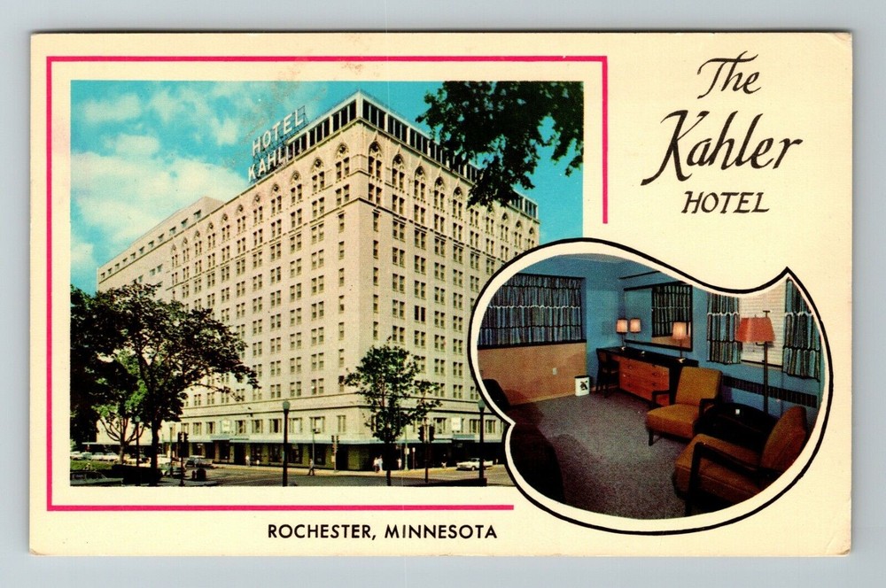 Rochester MN-Minnesota, The Kahler Hotel, Exterior, Vintage Postcard