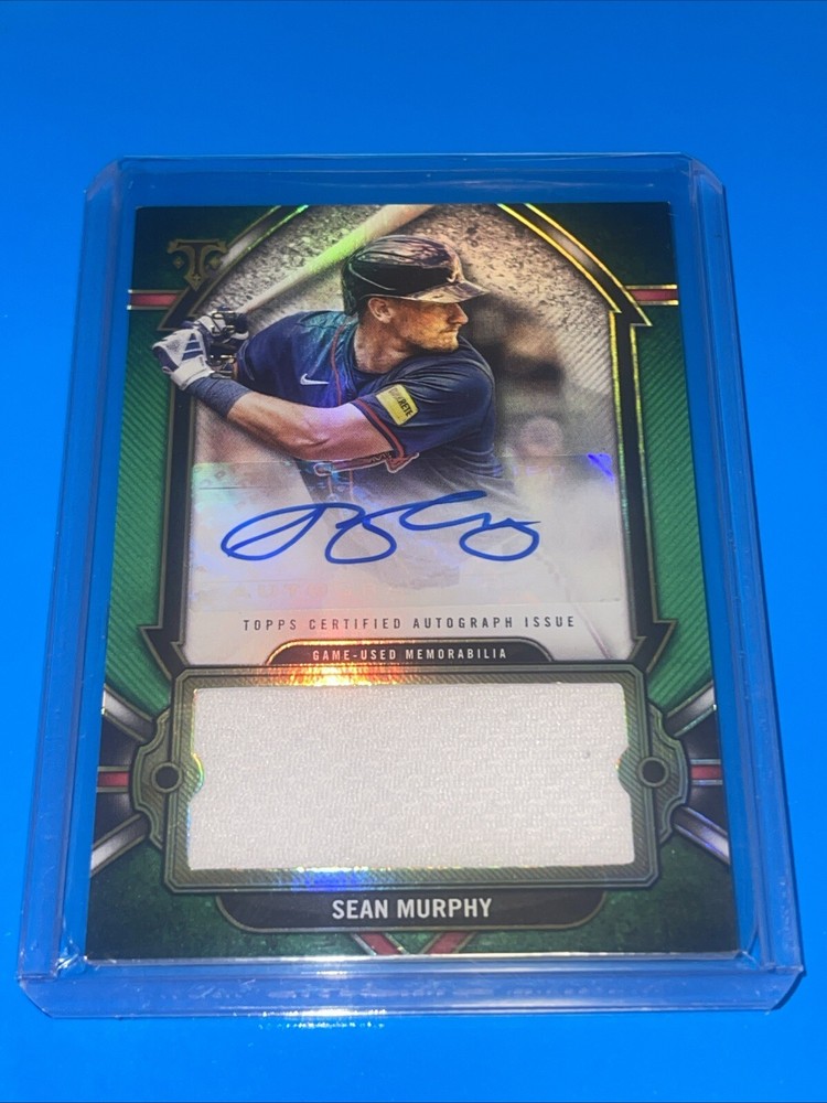 2024 Topps Triple Threads Sean Murphy Jumbo Game Used Auto Relic /50 Braves