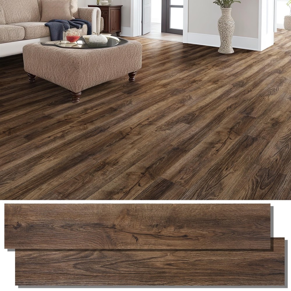 Peel and Stick Waterproof Vinyl Plank Flooring 36-Sheet Pack