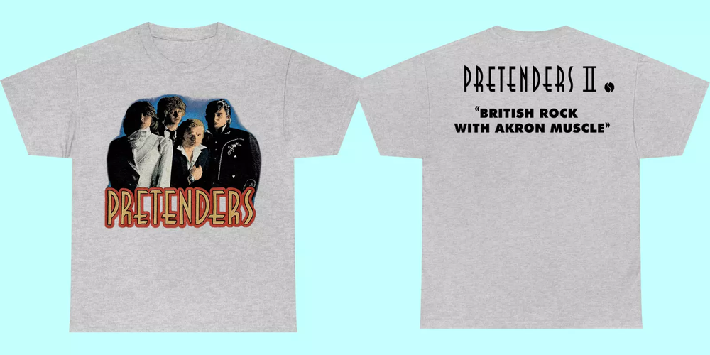 The Pretenders band 2 sides gray T-shirt All sizes JJ4882