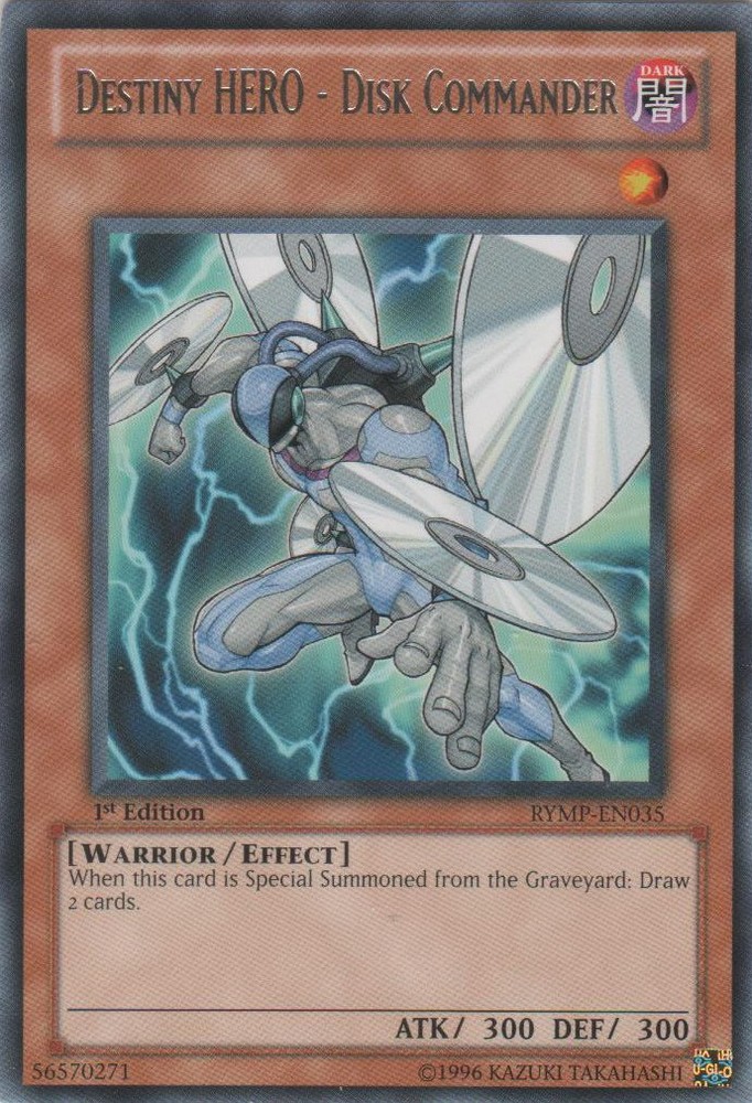 Destiny HERO Disk Commander RYMP-EN035 1st Ed Rare Moderately Played