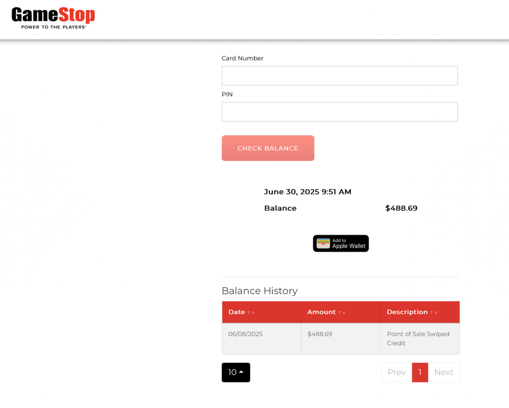 GameStop $488.69 Gift Card with Free Shipping-image