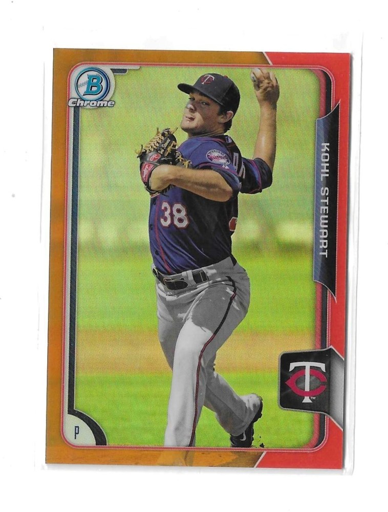 2015 Bowman Draft Chrome Orange Refractor Kohl Stewart #148 25/25